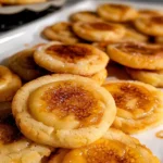 Homemade Creme Brûlée Cookies with caramelized sugar topping