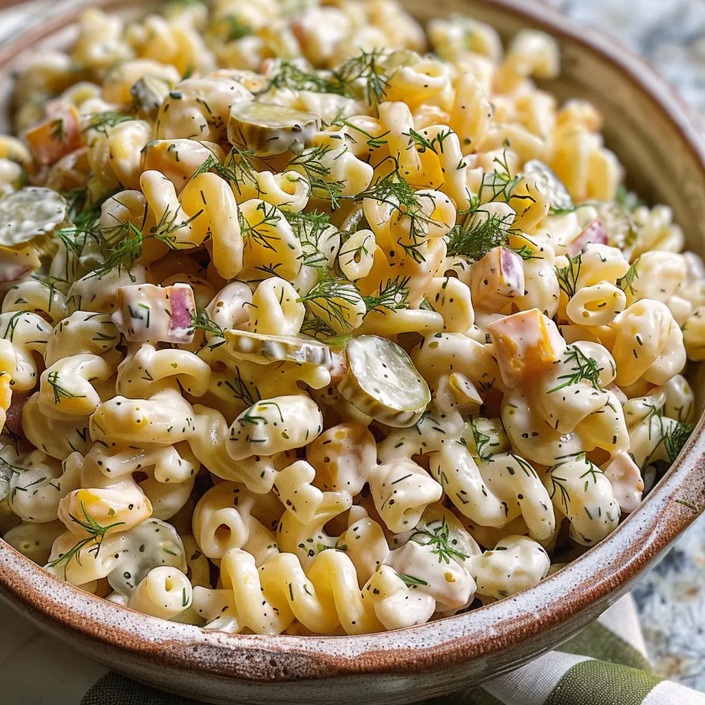 Dill Pickle Pasta Salad That Wins Every Potluck