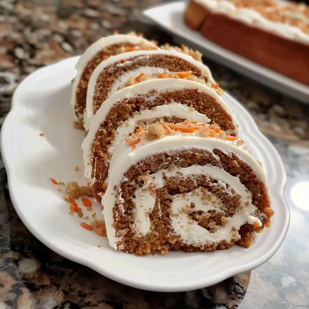Easter Dessert Carrot Cake Roll – Soft, Sweet, and Perfect for Spring