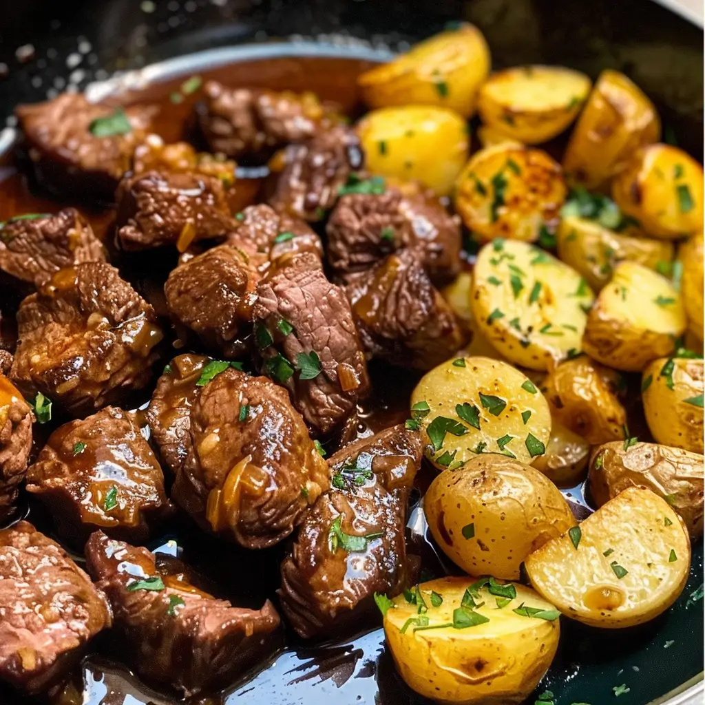 Garlic Butter Beef Bites & Potatoes – Quick, Flavorful Comfort Meal