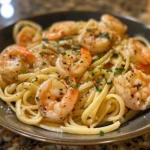 Garlic Butter Shrimp Pasta: Quick, Juicy, and Loaded with Flavor 4 Garlic Butter Shrimp Pasta in a bowl with parsley garnish
