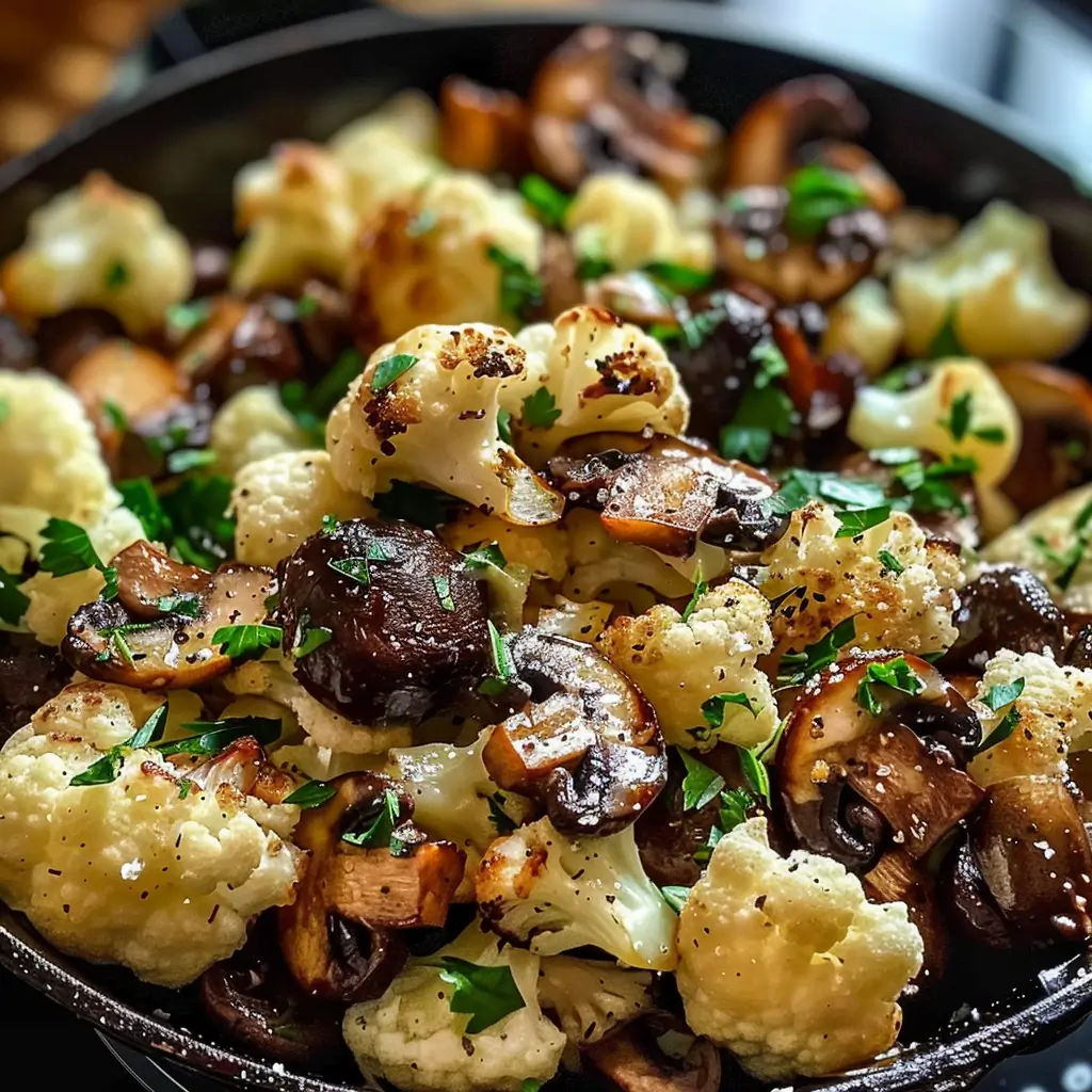 Garlic Cauliflower Mushroom Skillet – Easy, Flavor-Packed Veggie Dish