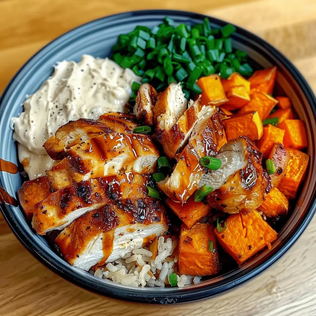 Healthy Chicken & Sweet Potato Rice Bowl – Easy, Filling, Family-Friendly Meal