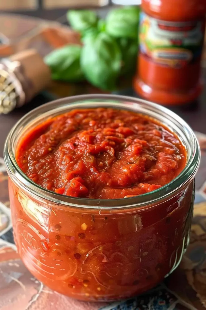 Serving Italian Tomato Sauce with pasta