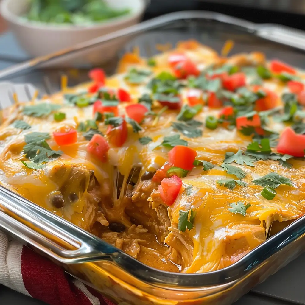 Mexican Chicken Casserole – Creamy, Cheesy, and Full of Flavor