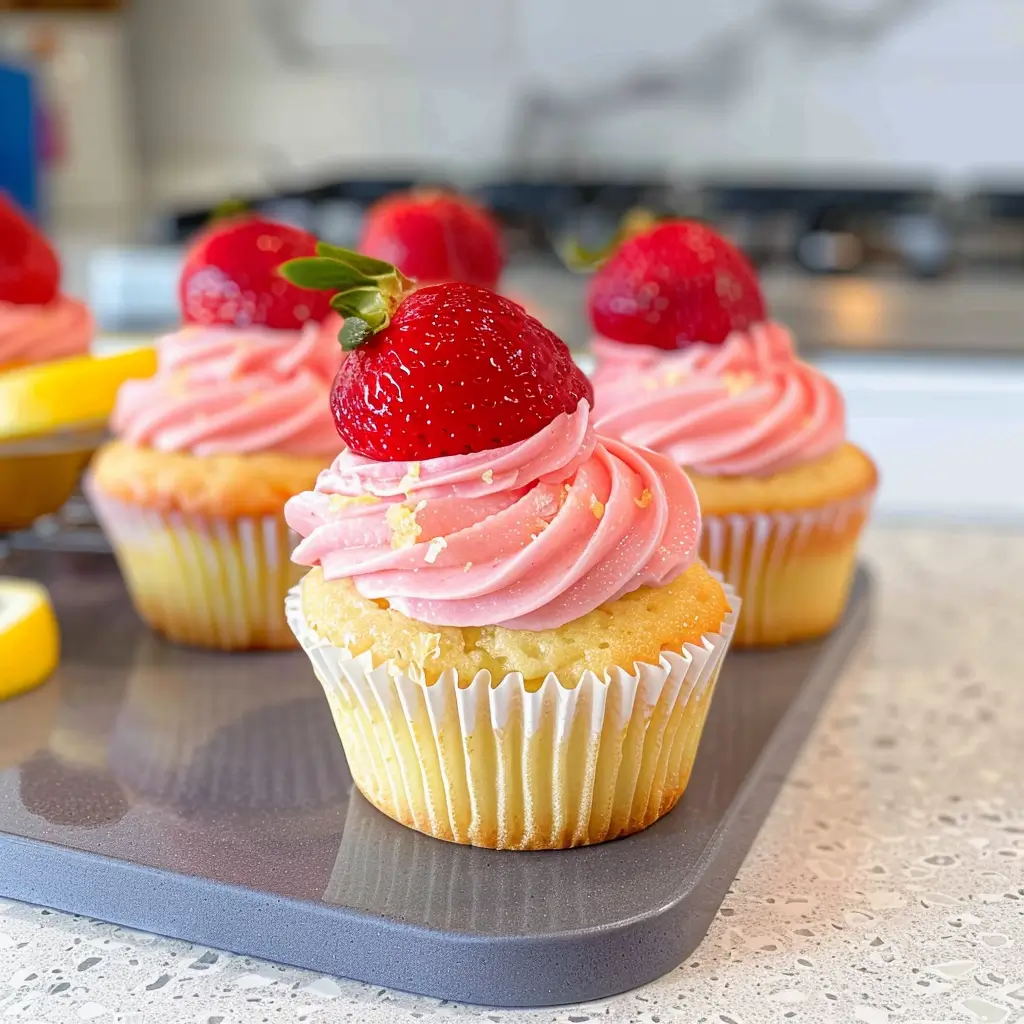 Strawberry Lemonade Cupcakes: A Sweet, Tangy Homemade Treat