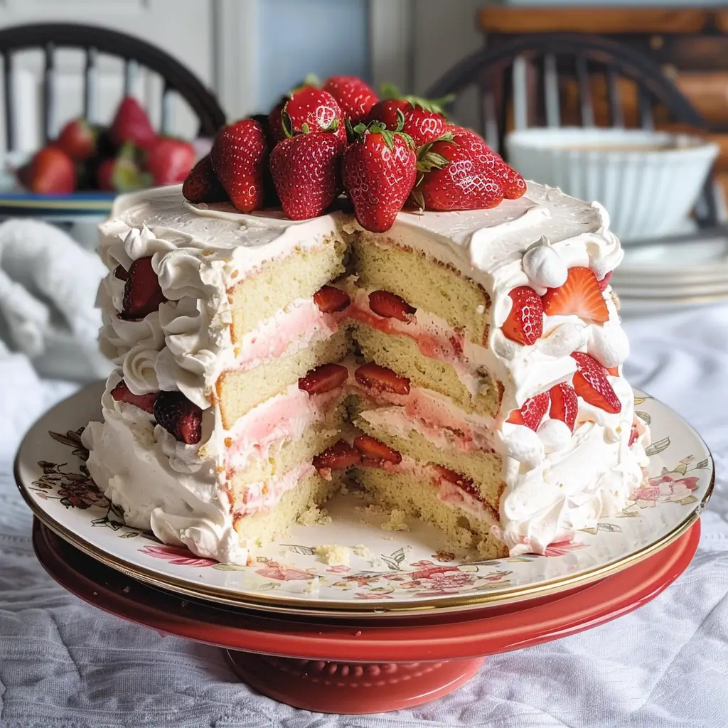 Strawberry Shortcake Layer Cake – The Ultimate Homemade Delight