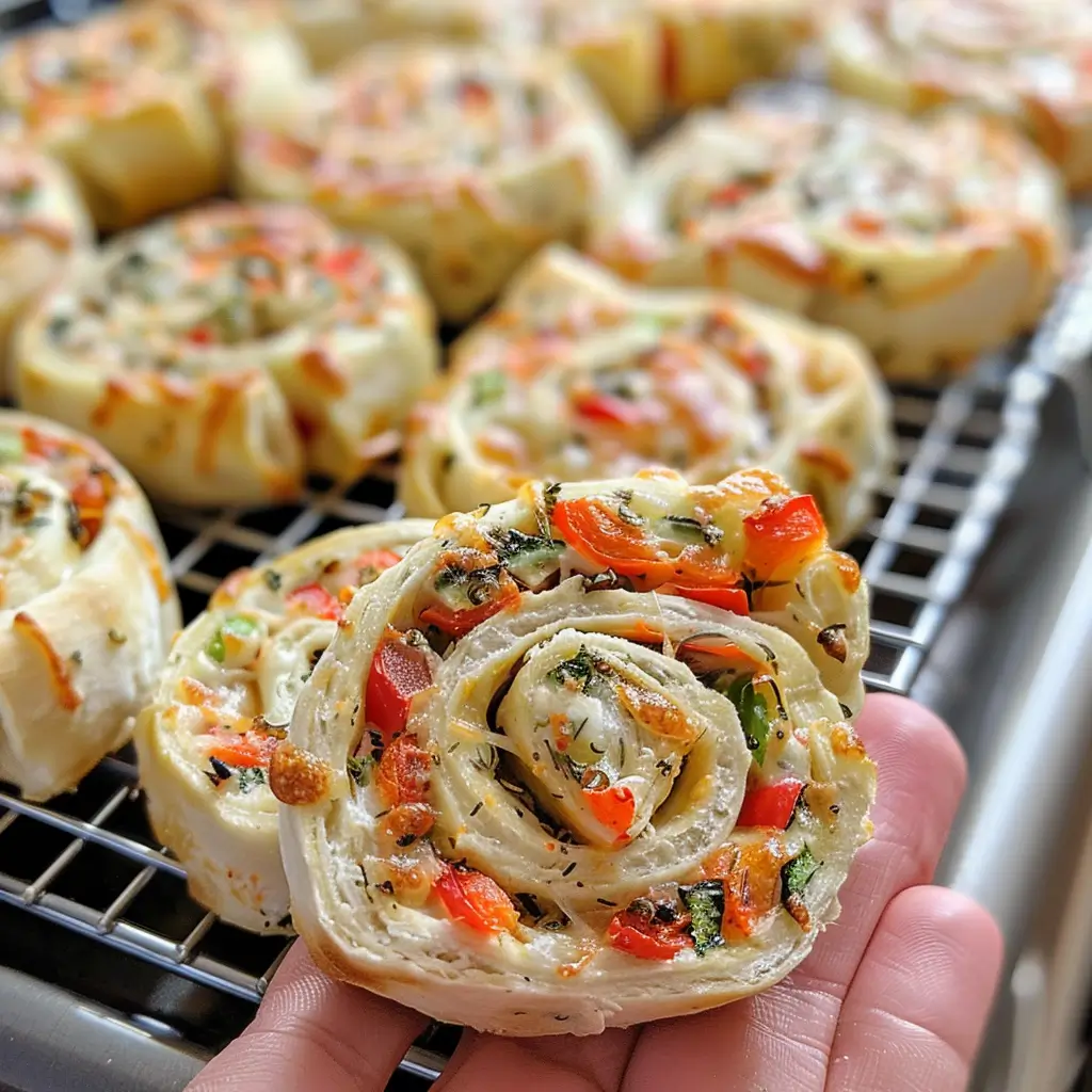 Veggie Pizza Pinwheels Easy Recipe Everyone Loves