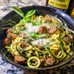 Keto Creamy Tuscan Zucchini Noodles with Sausage 6 Keto Creamy Tuscan Zucchini Noodles with Sausage