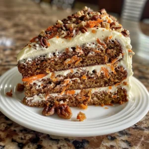 Moist Carrot Cake with Cream Cheese Frosting