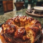 Pull-apart Cinnamon Roll Monkey Bread on plate