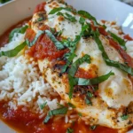 Cottage Cheese Chicken Parm Bowl – Healthy, Easy, and Flavorful 6 Cottage Cheese Chicken Parm Bowl plated and garnished