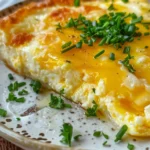 Slice of cottage cheese egg bake on plate