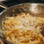 Easy French Onion Pasta served family style