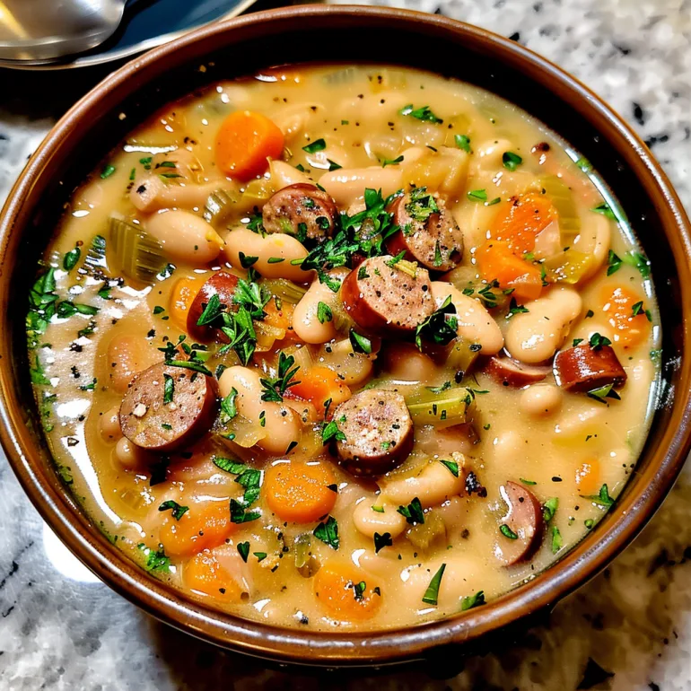 Creamy Bean and Sausage Soup