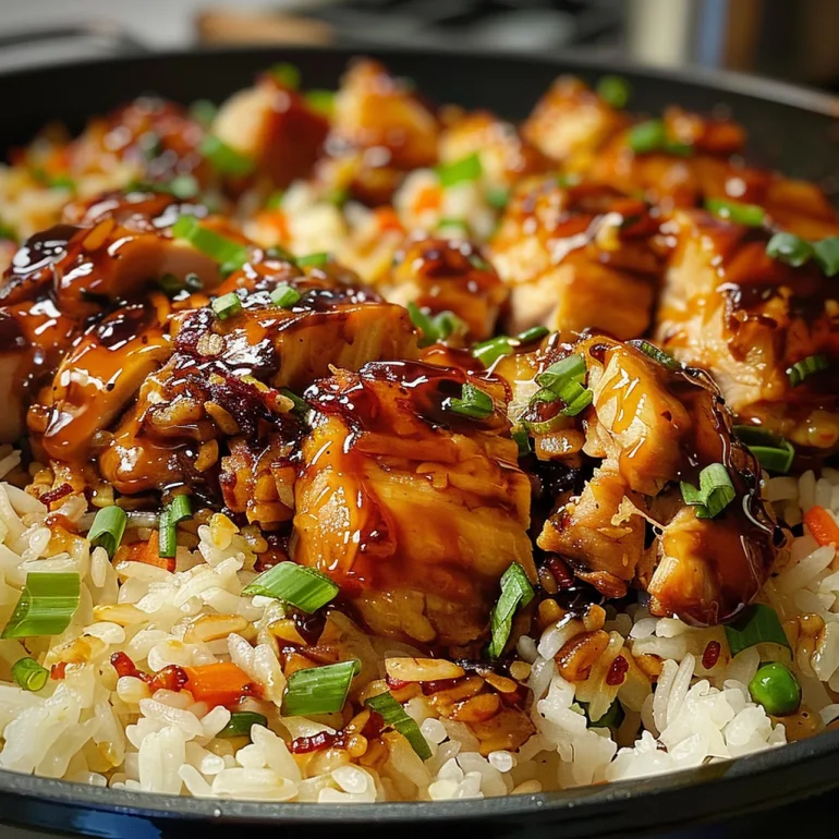 One-Pan Honey BBQ Chicken Rice