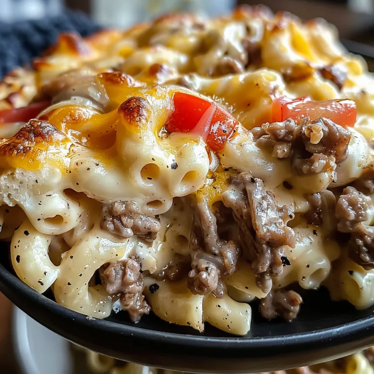 Easy High-Protein Philly Cheesesteak Mac 4 image 12