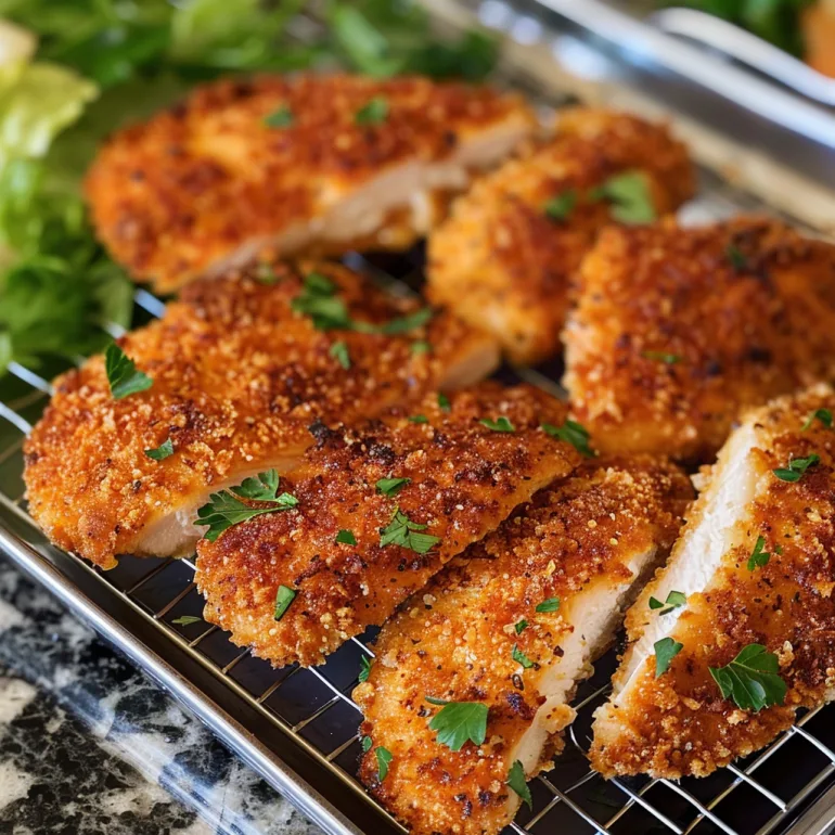 Crispy Panko Crusted Chicken Breasts