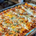 Slice of Crazy Good Lasagna on plate