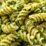 Serving One Pot Creamy Pesto Sauce Pasta