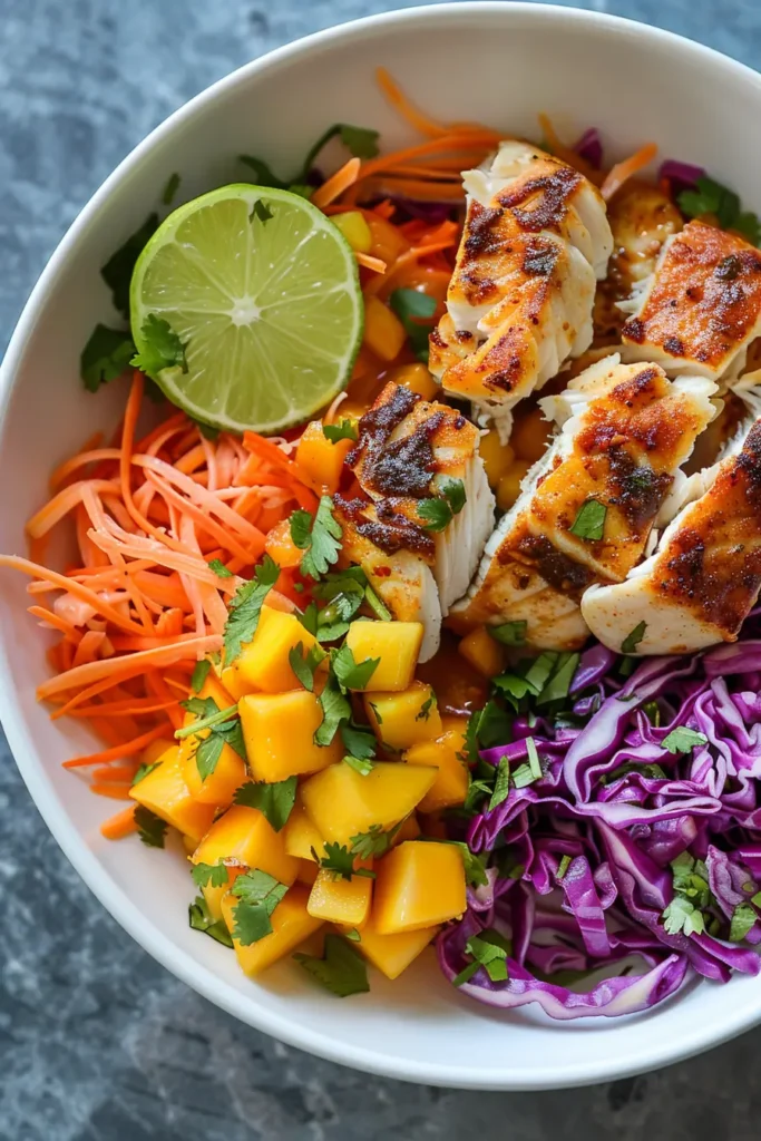 Served Fish Taco Slaw Bowl