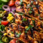 Serving Spicy Southwest Chicken Salad