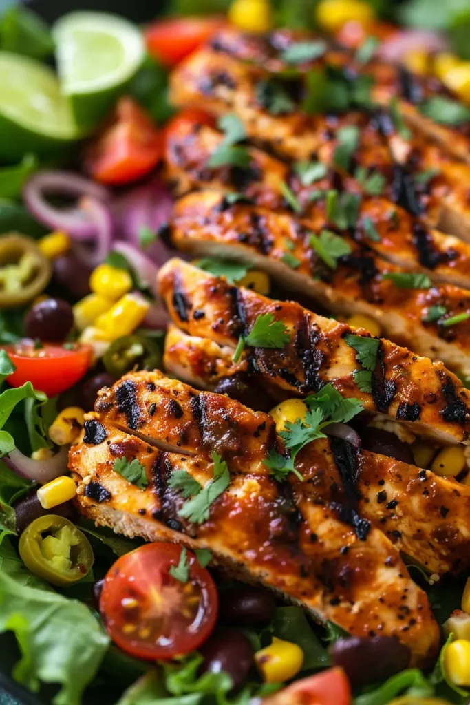 Serving Spicy Southwest Chicken Salad