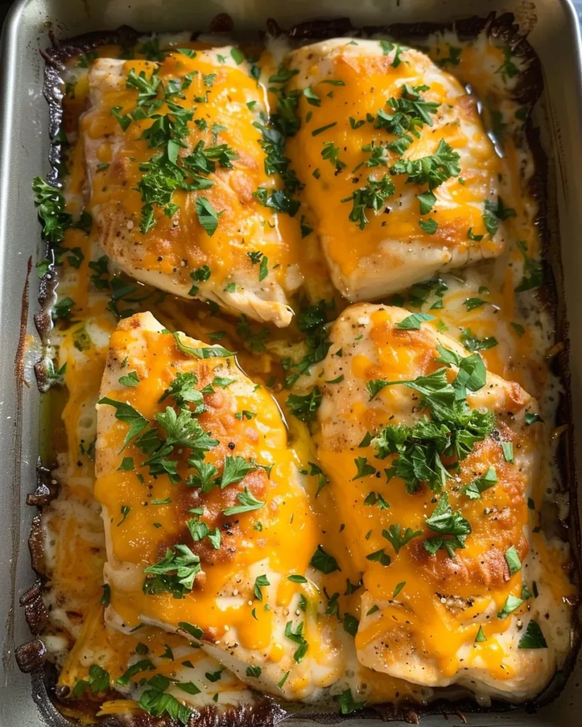 Baked Garlic Cheddar Chicken 3 Baked Garlic Cheddar Chicken served with vegetables on a white plate