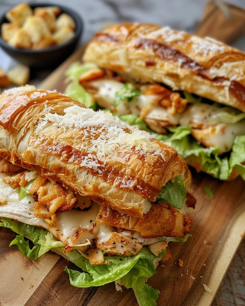 Chicken Caesar Croissant Sandwich