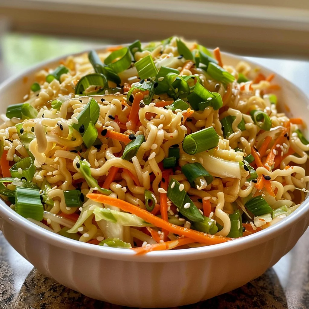 EASY Ramen Noodle Salad