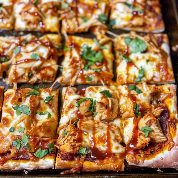 Sheet Pan BBQ Chicken Pizza
