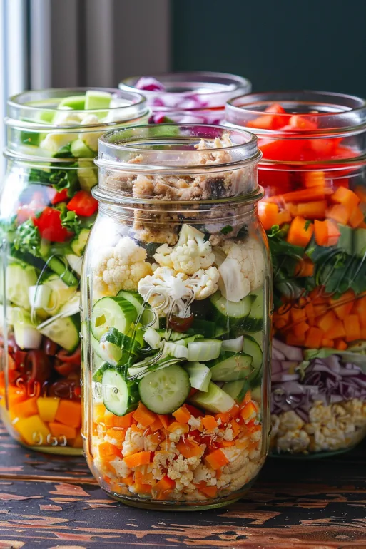 Low Carb Mason Jar Salads with Cauliflower 5 image 21