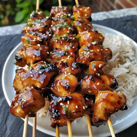 Best Ever Teriyaki Chicken Skewers