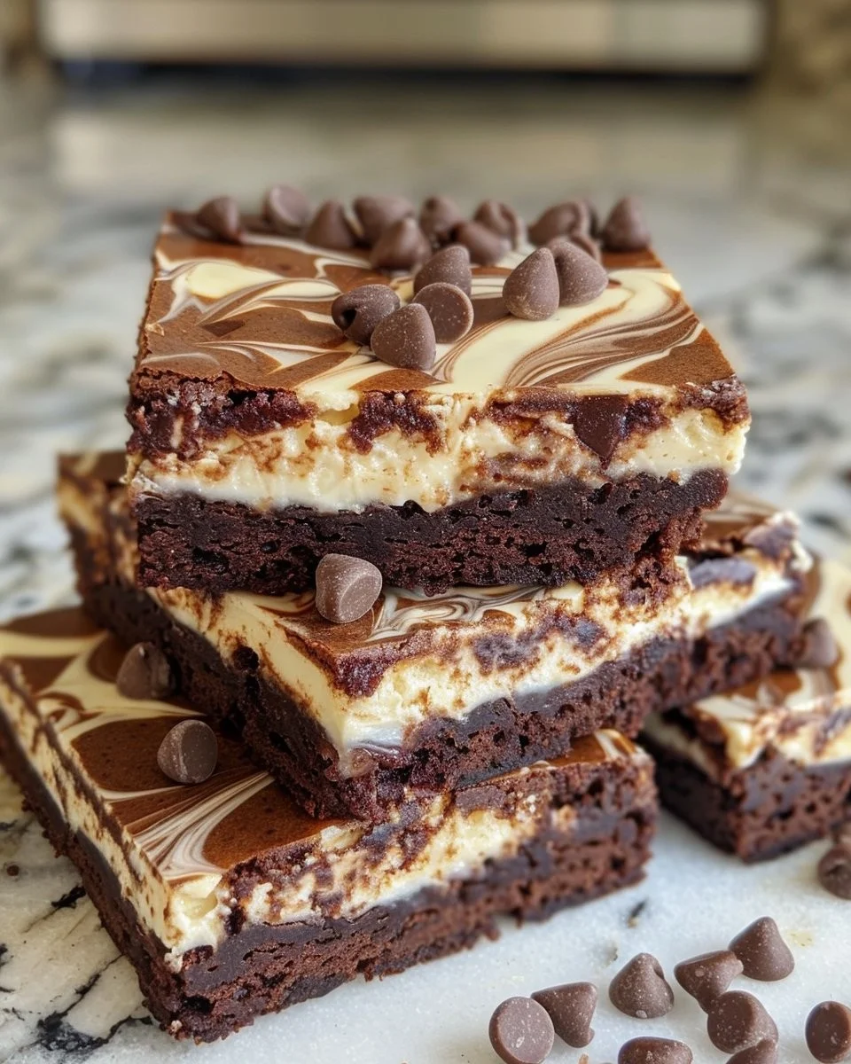 Swirled Cream Cheese Brownies