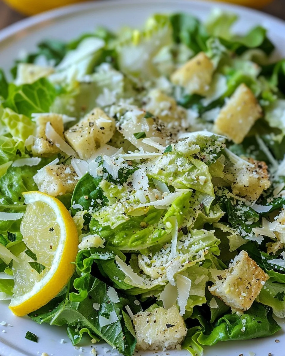 5-Minute Lemon Parmesan Lettuce Salad