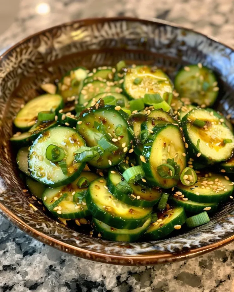 Best Asian Cucumber Salad 3 Delicious Asian cucumber salad with fresh vegetables and vibrant dressing