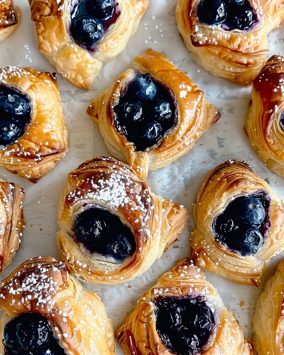 Blueberry Cream Cheese Puff Pastry