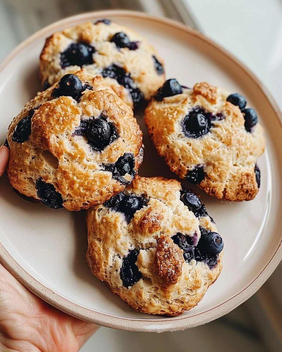 Blueberry Drop Scones