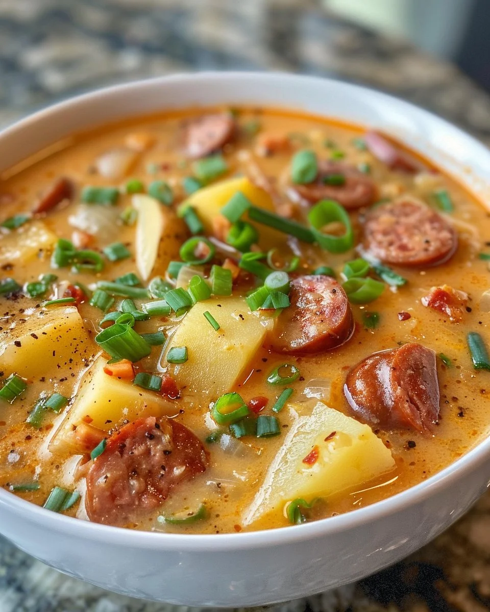 Cajun Potato Soup with Sausage