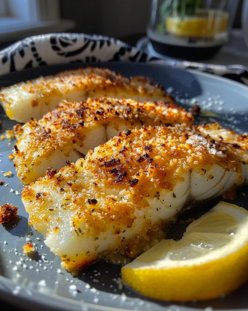 Crispy Air Fryer Parmesan Cod