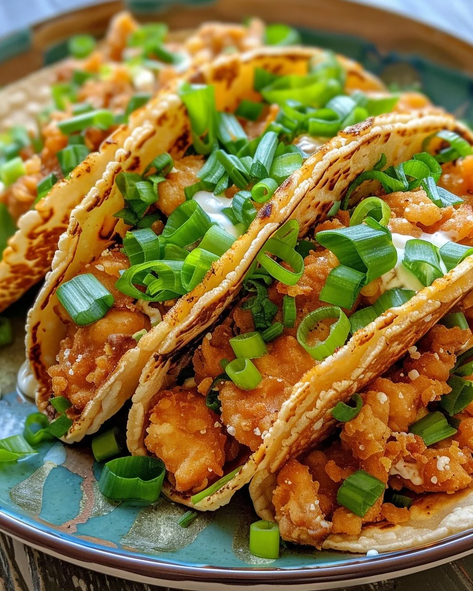 Crispy Chicken Wonton Tacos