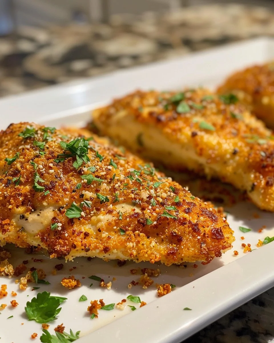 Crispy Dill Pickle Parmesan Chicken