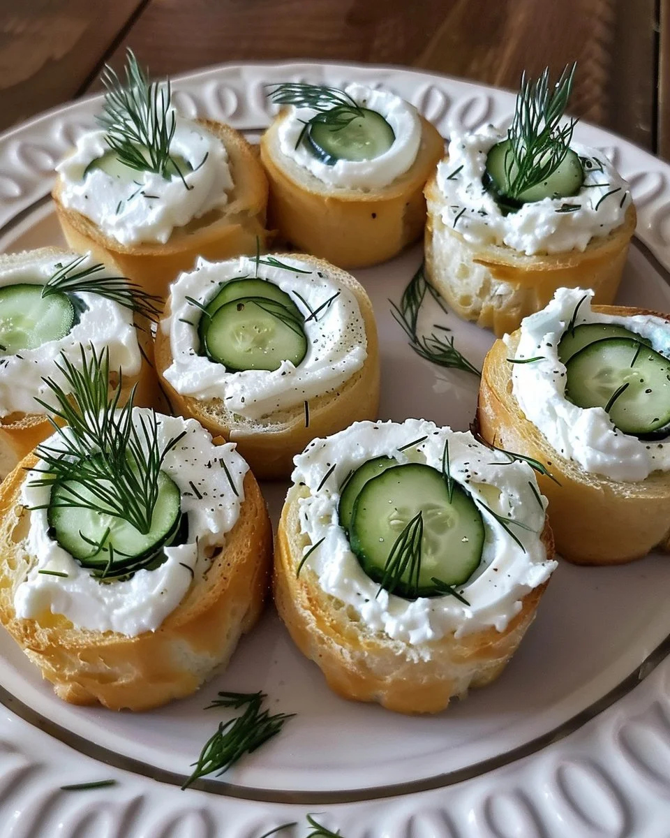 Cucumber and Cream Cheese Sandwich Rolls