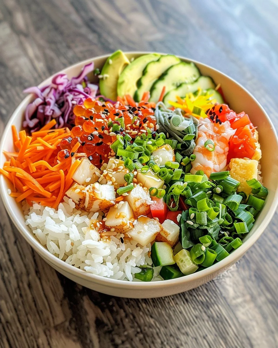 Healthy California Roll Sushi Bowls