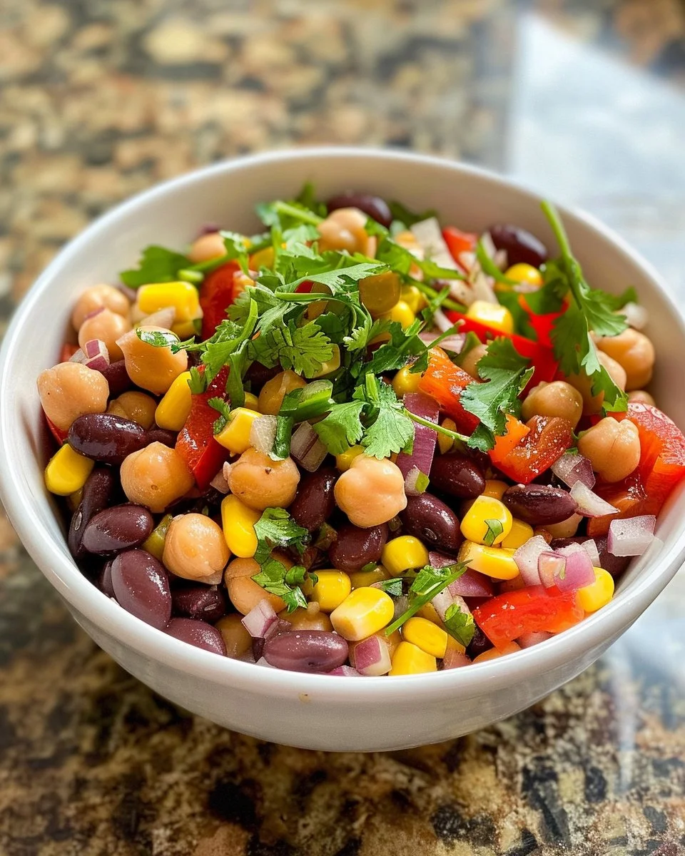 Healthy & High Protein Three Bean Salad