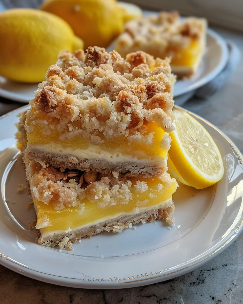 Meyer Lemon Streusel Bars
