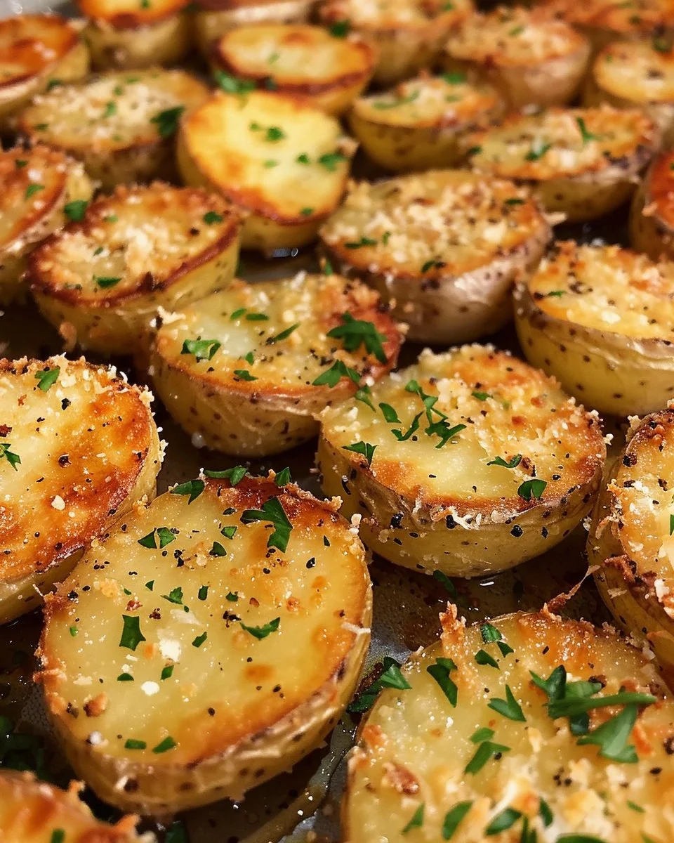 Mini Baked Parmesan Potato Rounds