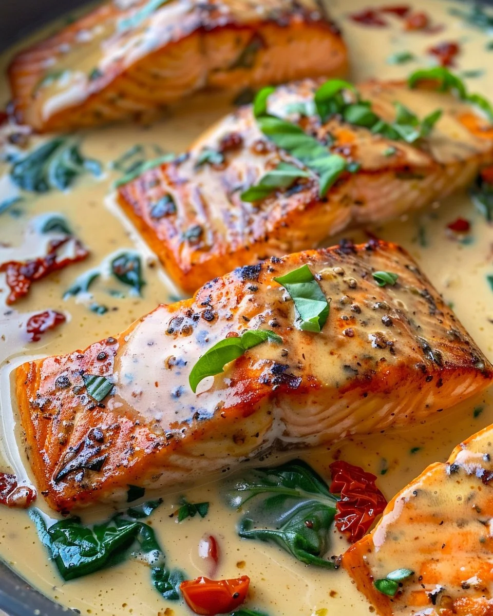 Restaurant-Quality Creamy Tuscan Salmon