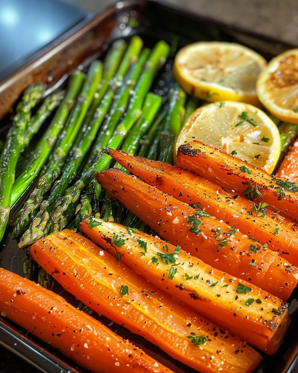 Roasted Asparagus & Carrots