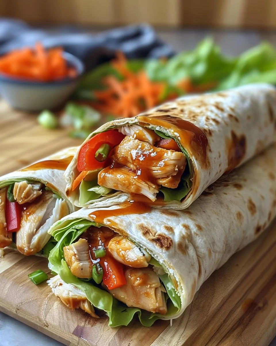 Sweet Chili Chicken Wraps